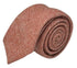 rusty red brick 100% wool  tie with speckled design
